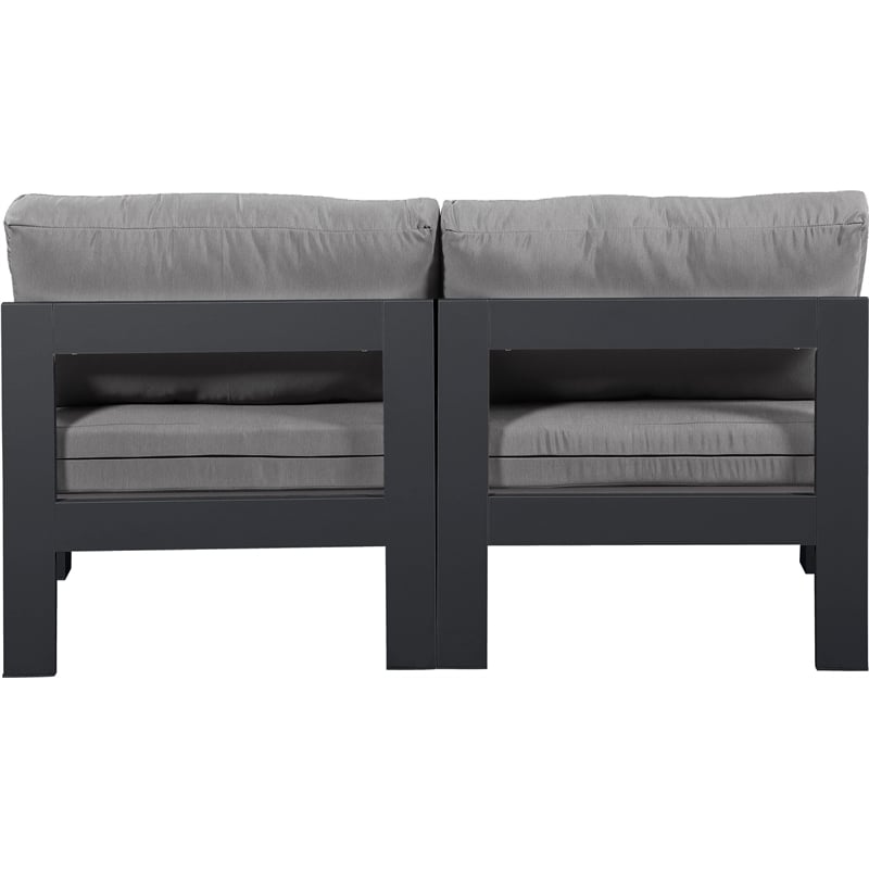 Meridian Furniture Nizuc Grey Outdoor Patio Modular Sofa