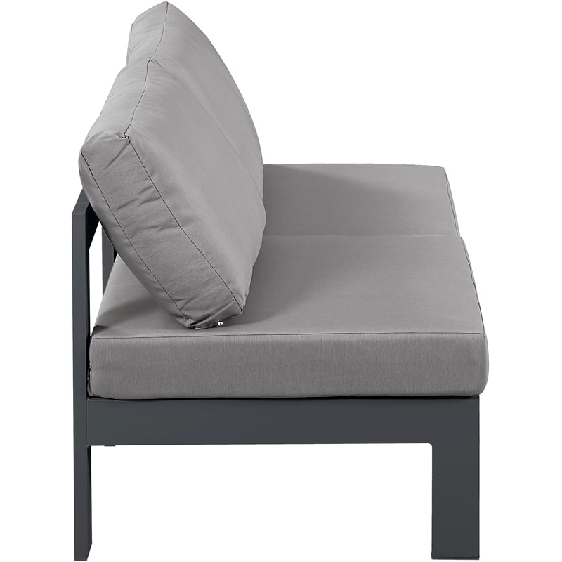 Meridian Furniture Nizuc Grey Outdoor Patio Modular Sofa