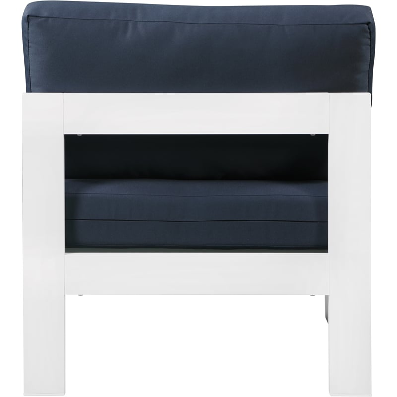 Meridian Furniture Nizuc Navy Outdoor Patio Armless Chair