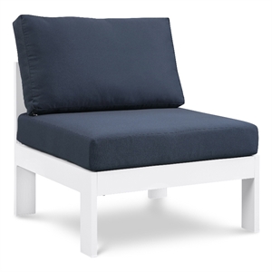 Meridian Furniture Nizuc Navy Outdoor Patio Armless Chair