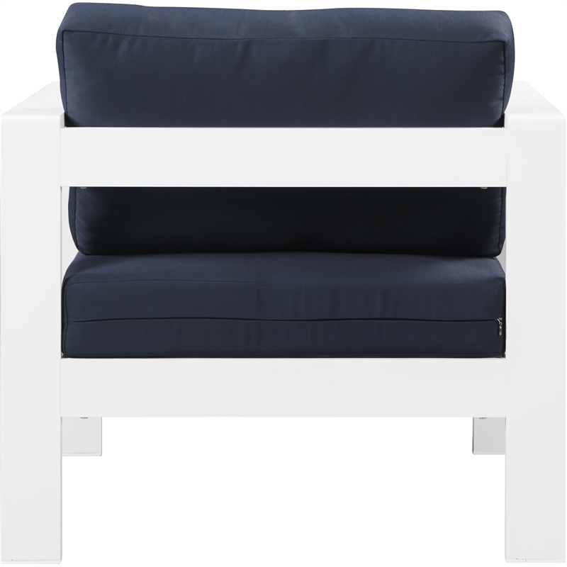 Meridian Furniture Nizuc Navy Outdoor Patio Arm Chair