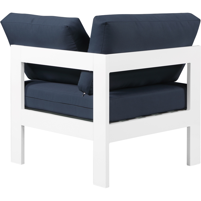 Meridian Furniture Nizuc Navy Outdoor Patio Corner Chair