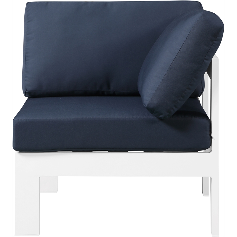Meridian Furniture Nizuc Navy Outdoor Patio Corner Chair