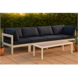 Meridian Furniture Nizuc Navy Outdoor Patio Modular Sofa