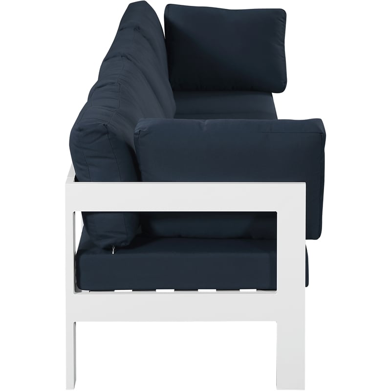 Meridian Furniture Nizuc Navy Outdoor Patio Modular Sofa
