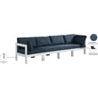 Meridian Furniture Nizuc Navy Outdoor Patio Modular Sofa