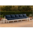 Meridian Furniture Nizuc Navy Outdoor Patio Modular Sofa
