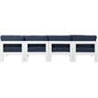 Meridian Furniture Nizuc Navy Outdoor Patio Modular Sofa