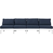 Meridian Furniture Nizuc Navy Outdoor Patio Modular Sofa
