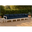 Meridian Furniture Nizuc Navy Outdoor Patio Modular Sofa