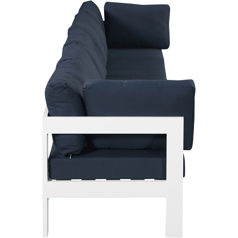 Meridian Furniture Nizuc Navy Outdoor Patio Modular Sofa
