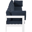 Meridian Furniture Nizuc Navy Outdoor Patio Modular Sofa