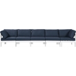 Meridian Furniture Nizuc Navy Outdoor Patio Modular Sofa
