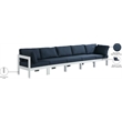 Meridian Furniture Nizuc Navy Outdoor Patio Modular Sofa