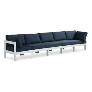 Meridian Furniture Nizuc Navy Outdoor Patio Modular Sofa