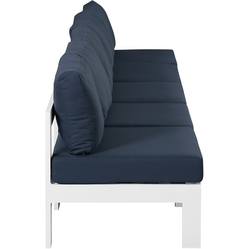 Meridian Furniture Nizuc Navy Outdoor Patio Modular Sofa