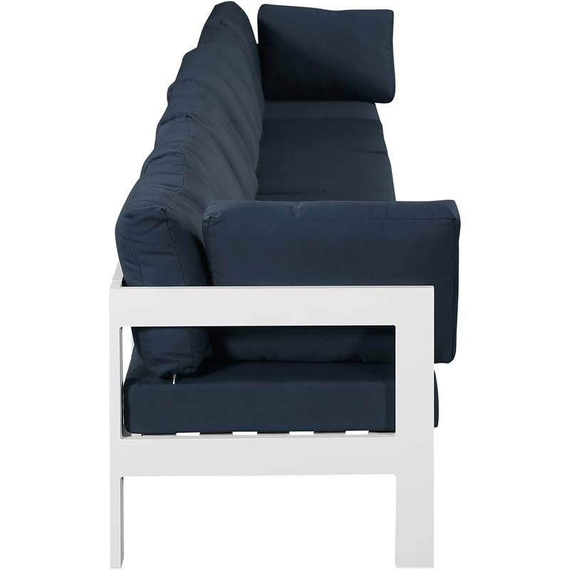 Meridian Furniture Nizuc Navy Outdoor Patio Modular Sofa