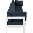 Meridian Furniture Nizuc Navy Outdoor Patio Modular Sofa