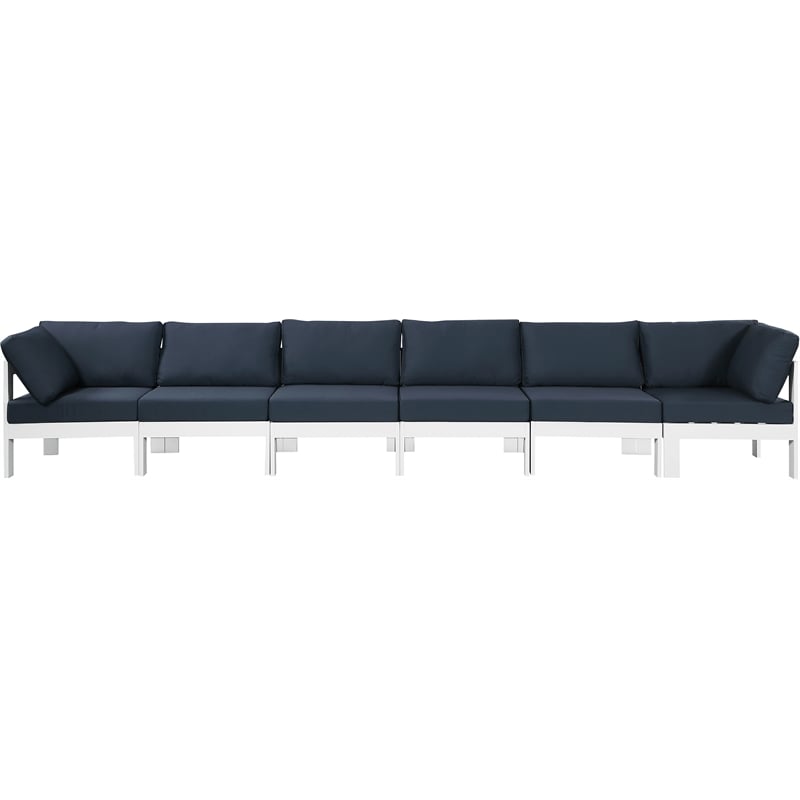 Meridian Furniture Nizuc Navy Outdoor Patio Modular Sofa