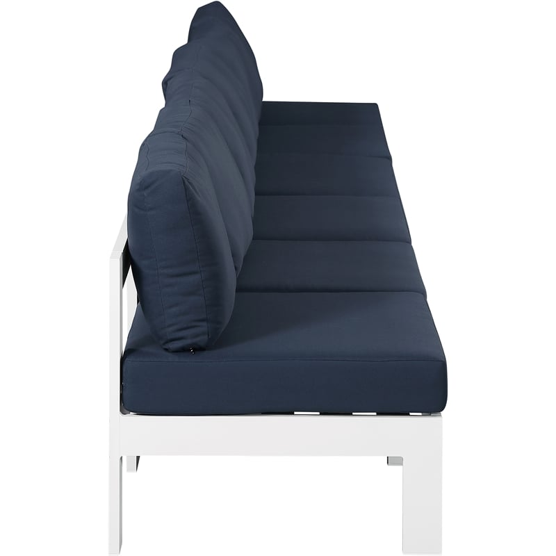 Meridian Furniture Nizuc Navy Outdoor Patio Modular Sofa