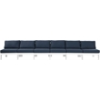 Meridian Furniture Nizuc Navy Outdoor Patio Modular Sofa