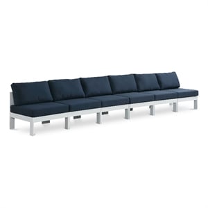Meridian Furniture Nizuc Navy Outdoor Patio Modular Sofa