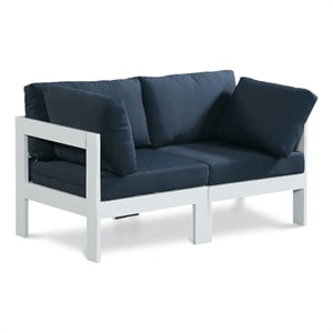 Meridian Furniture Nizuc Navy Outdoor Patio Modular Sofa