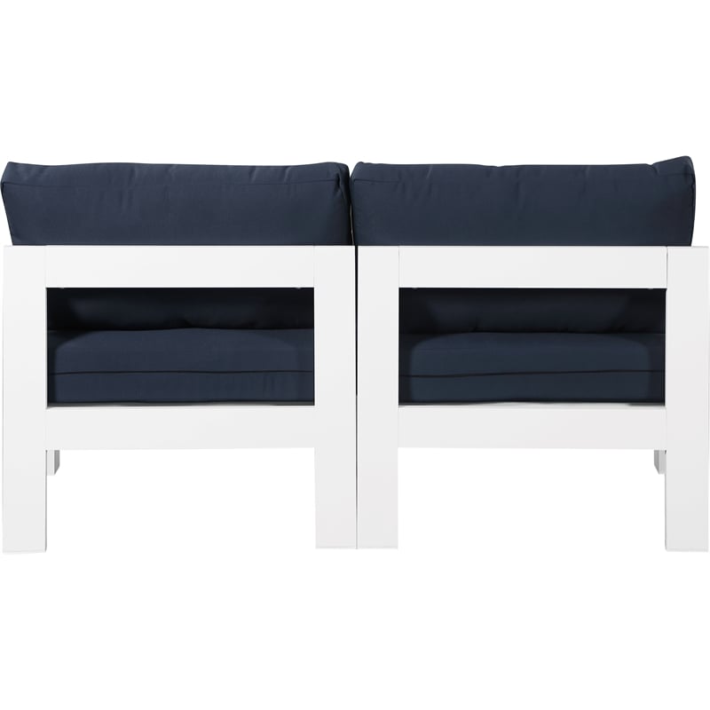 Meridian Furniture Nizuc Navy Outdoor Patio Modular Sofa