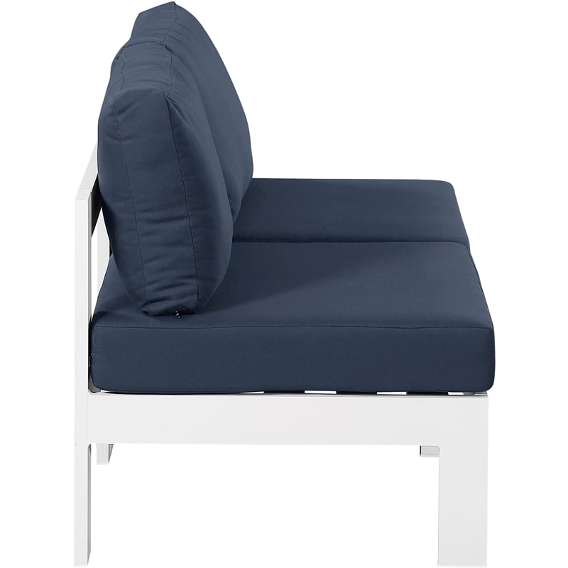Meridian Furniture Nizuc Navy Outdoor Patio Modular Sofa