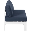 Meridian Furniture Nizuc Navy Outdoor Patio Modular Sofa