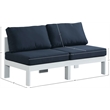 Meridian Furniture Nizuc Navy Outdoor Patio Modular Sofa