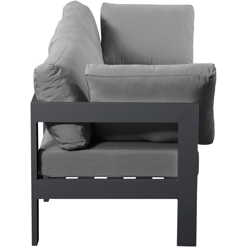 Meridian Furniture Nizuc Grey Outdoor Patio Modular Sofa