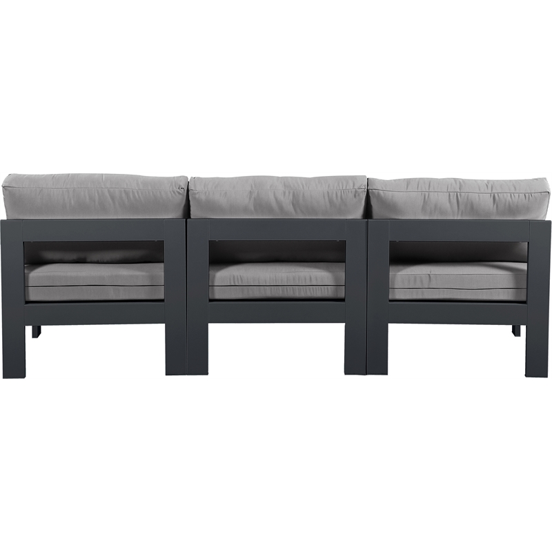 Meridian Furniture Nizuc Grey Outdoor Patio Modular Sofa
