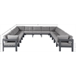 Meridian Furniture Nizuc Grey Outdoor Patio Modular Sectional