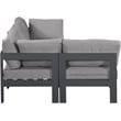 Meridian Furniture Nizuc Grey Outdoor Patio Modular Sectional