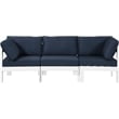 Meridian Furniture Nizuc Navy Outdoor Patio Modular Sofa