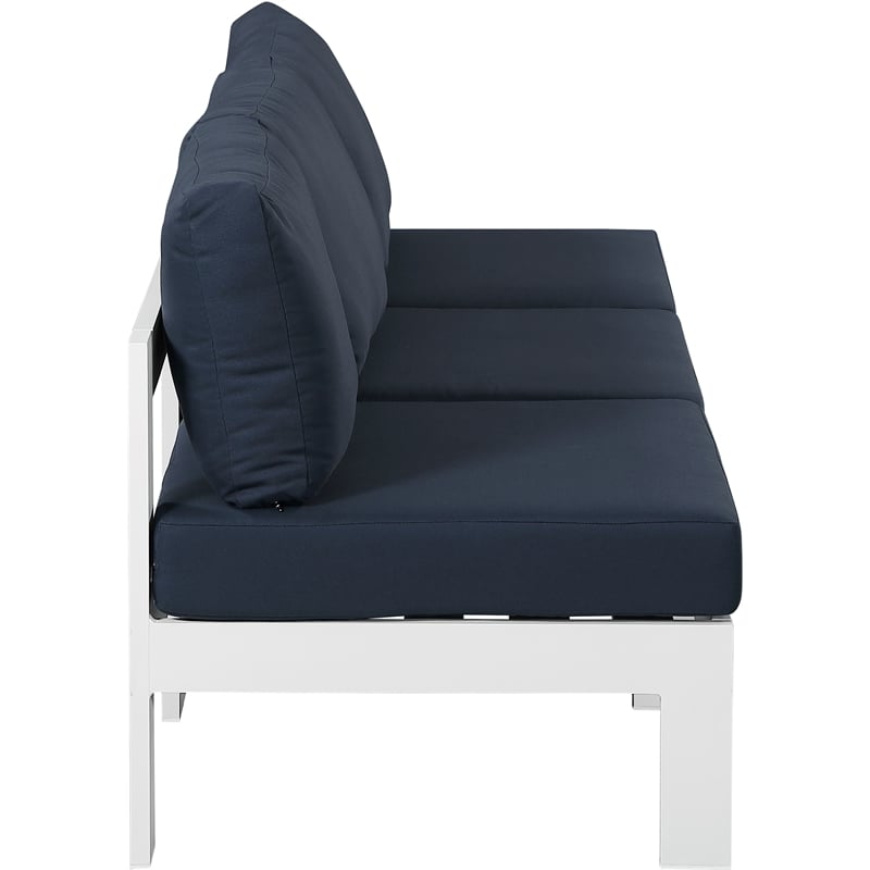 Meridian Furniture Nizuc Navy Outdoor Patio Modular Sofa