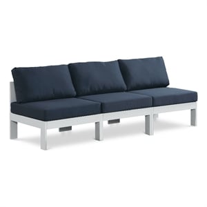 Meridian Furniture Nizuc Navy Outdoor Patio Modular Sofa