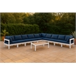Meridian Furniture Nizuc Navy Outdoor Patio Modular Sectional