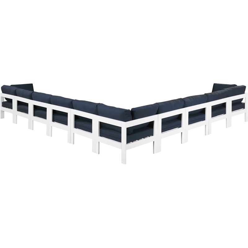 Meridian Furniture Nizuc Navy Outdoor Patio Modular Sectional