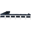 Meridian Furniture Nizuc Navy Outdoor Patio Modular Sectional