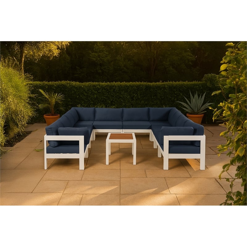 Meridian Furniture Nizuc Navy Outdoor Patio Modular Sectional