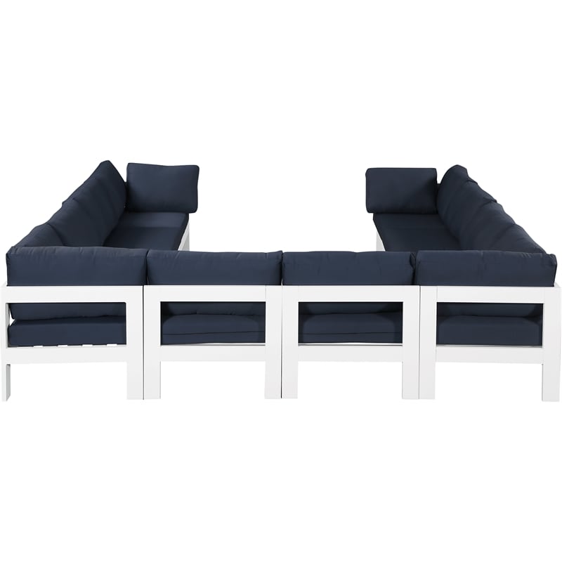 Meridian Furniture Nizuc Navy Outdoor Patio Modular Sectional