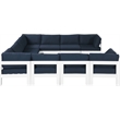 Meridian Furniture Nizuc Navy Outdoor Patio Modular Sectional