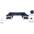 Meridian Furniture Nizuc Navy Outdoor Patio Modular Sectional