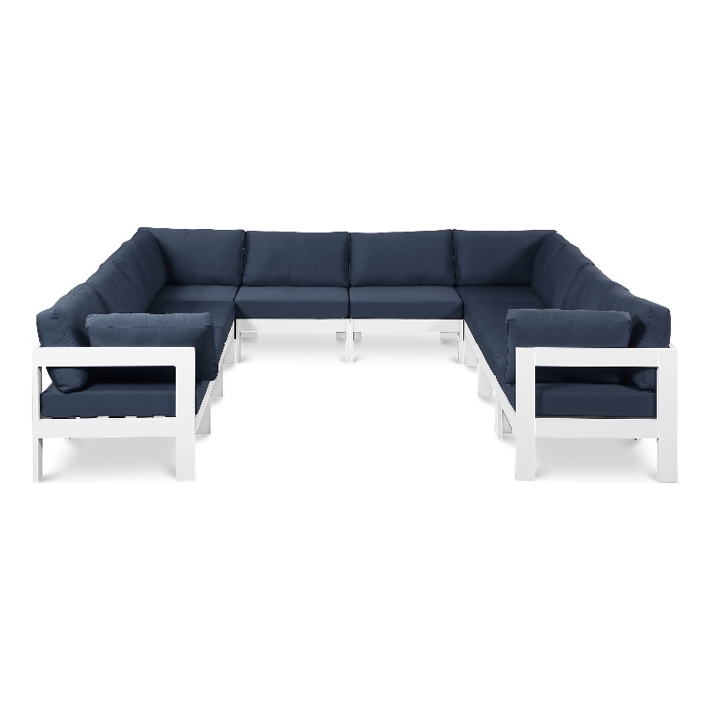 Meridian Furniture Nizuc Navy Outdoor Patio Modular Sectional