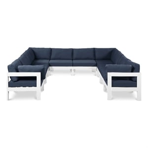 Meridian Furniture Nizuc Navy Outdoor Patio Modular Sectional
