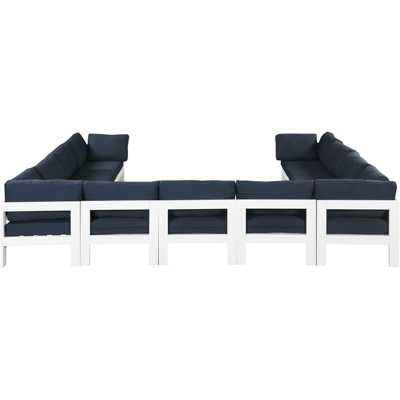 Meridian Furniture Nizuc Navy Outdoor Patio Modular Sectional