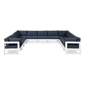 Meridian Furniture Nizuc Navy Outdoor Patio Modular Sectional