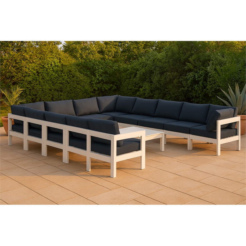 Meridian Furniture Nizuc Navy Outdoor Patio Modular Sectional